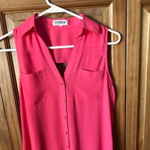 Express Portofino Sleeveless Lightweight Blouse